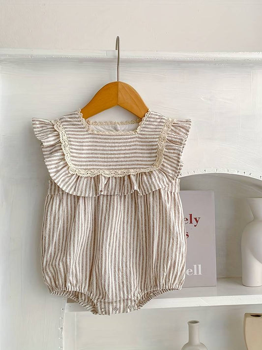 Vintage Striped Romper