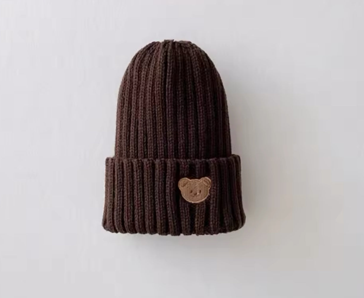 Brown Knitted Bear Hat