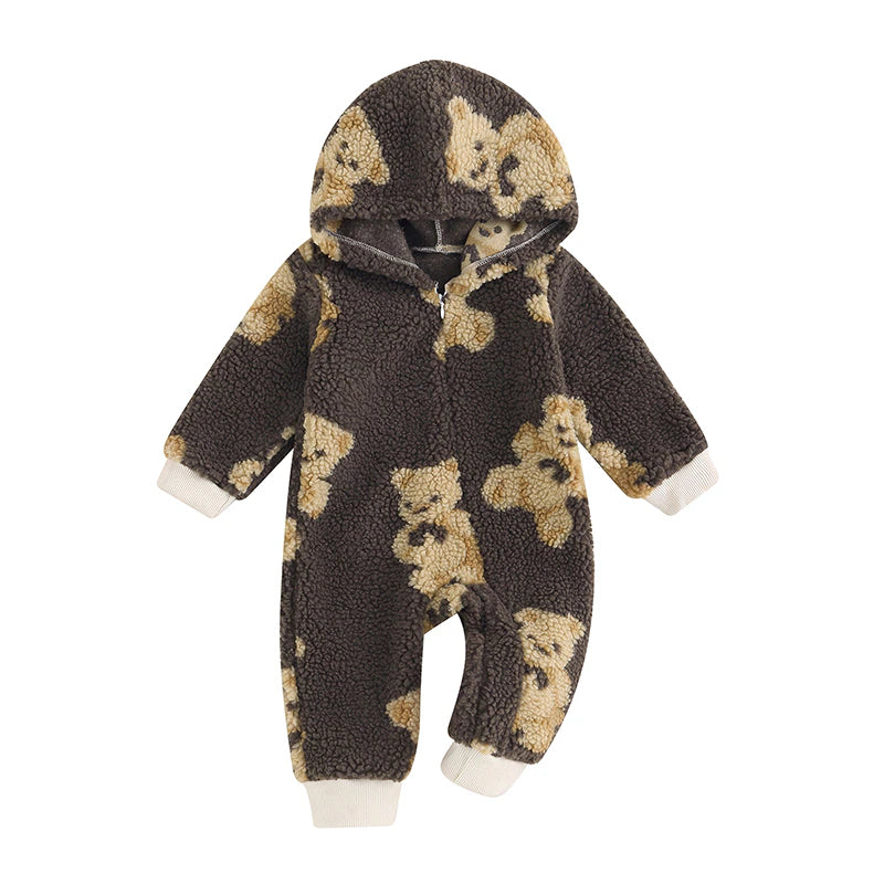 Fleece Bear Pramsuit